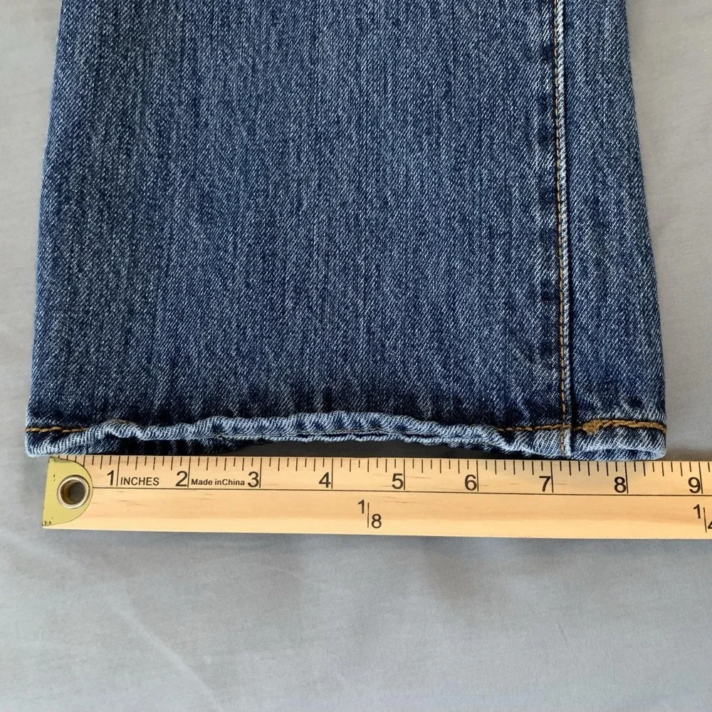 Levis 501 Jeans Mens 38x34 Blue Medium Wash Straight Leg Button‎ Fly Denim Pants